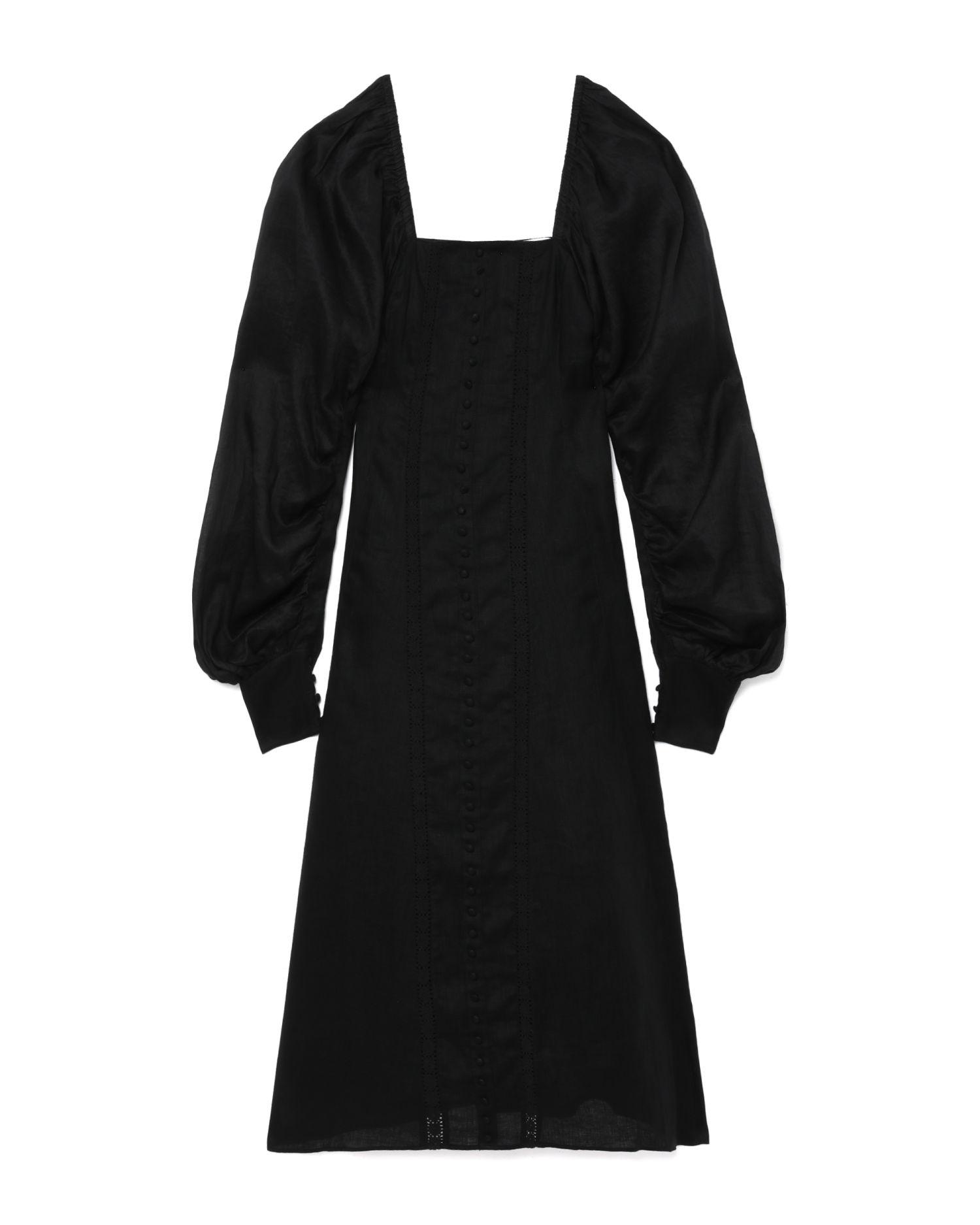 Mahla linen ramie midi dress by JOSLIN