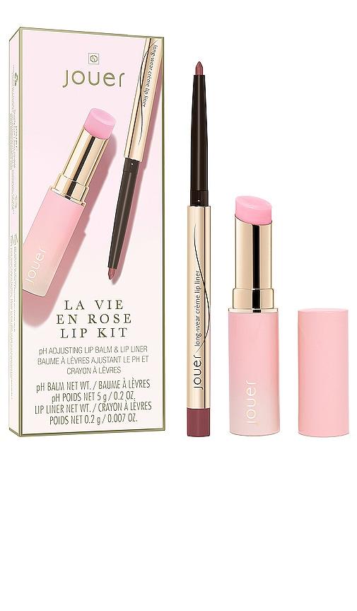 Jouer Cosmetics La Vie En Rose Lip Kit in Rose by JOUER COSMETICS