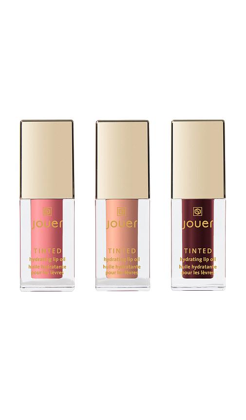 Jouer Cosmetics The Lip Edit Deluxe Tinted Lip Oil Set in Beauty by JOUER COSMETICS