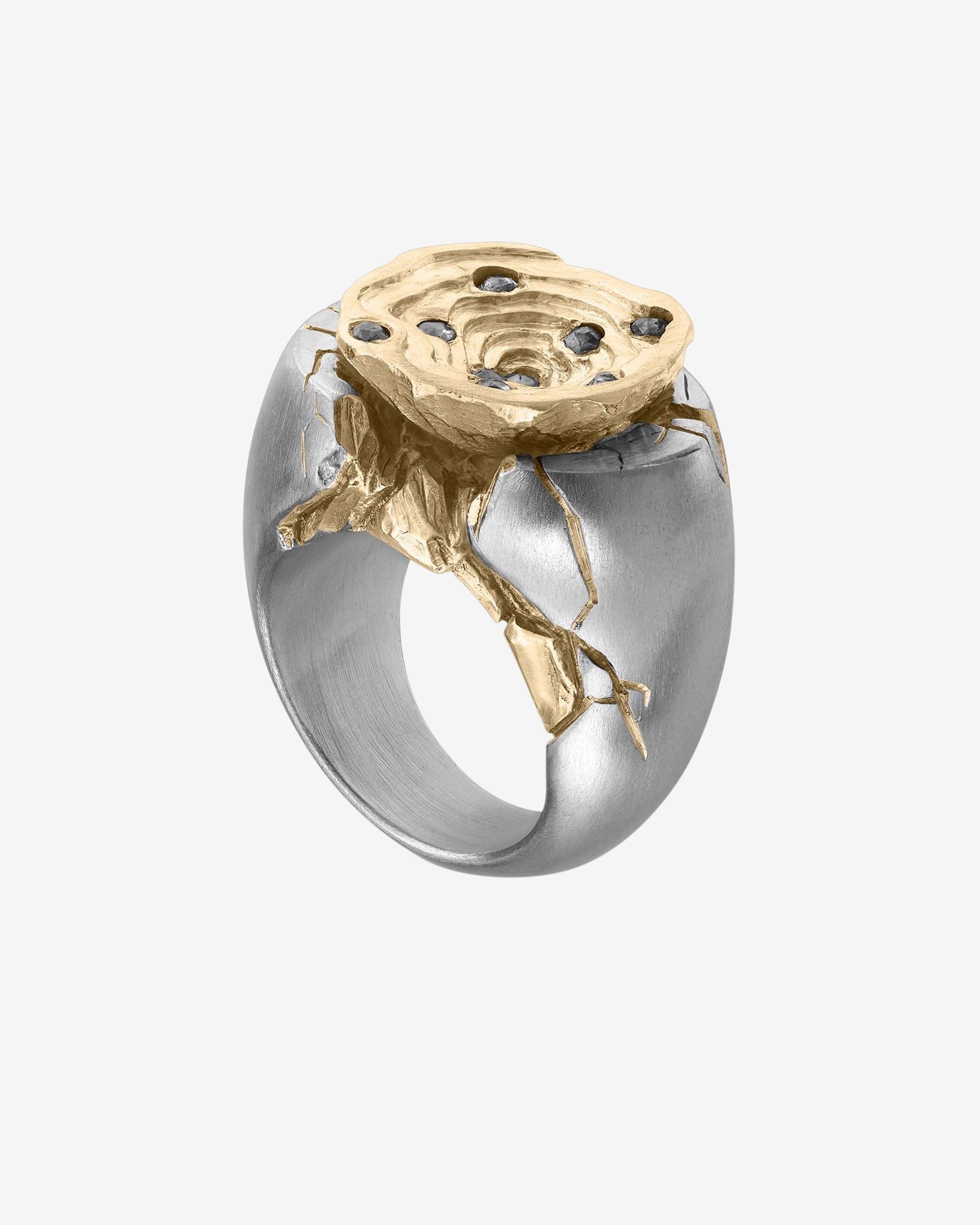 Joule Project - Diamond Mine Ring - (Silver/Gold) by JOULE PROJECT