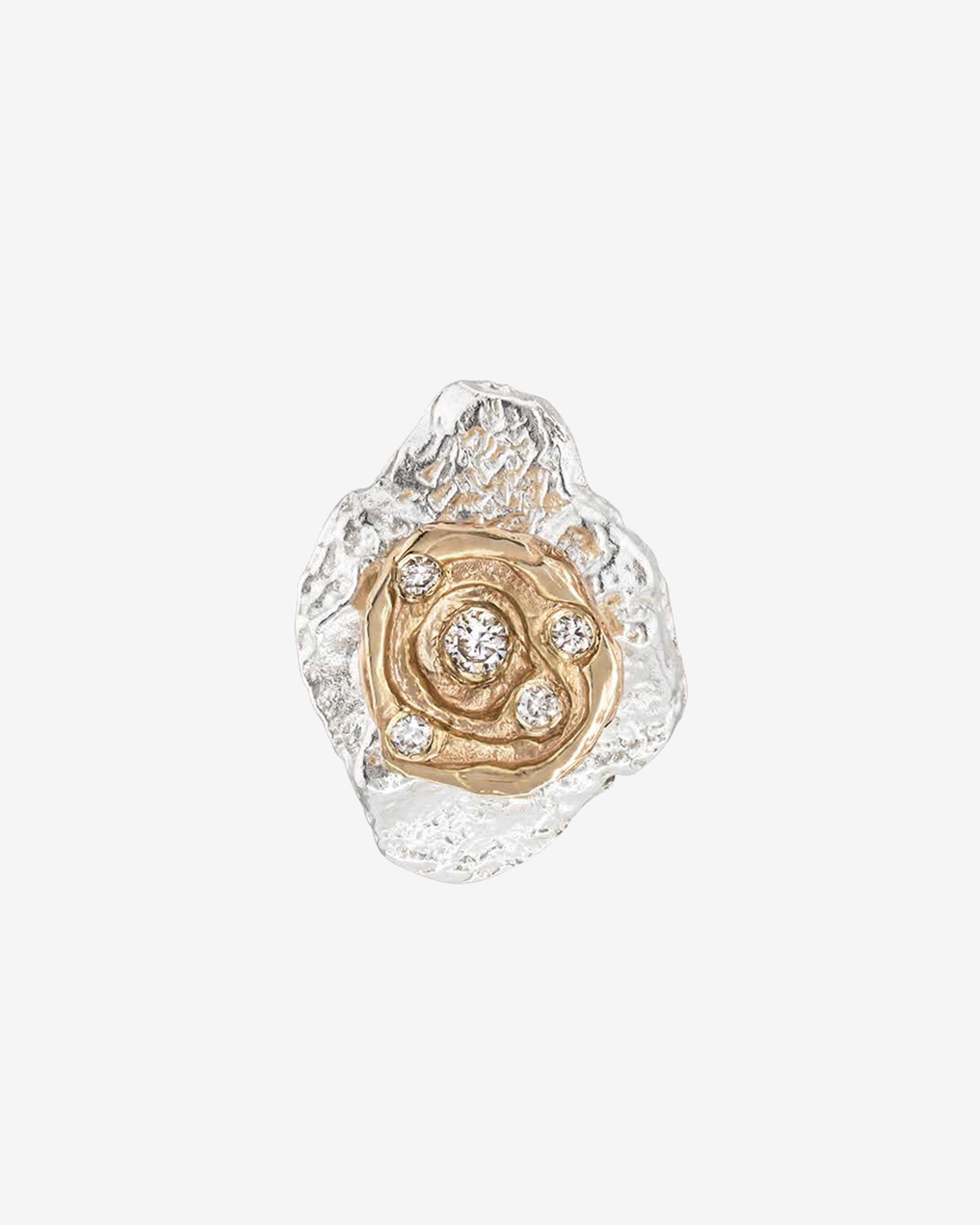 Joule Project - Rock Mine Earring - (Silver/Gold) by JOULE PROJECT