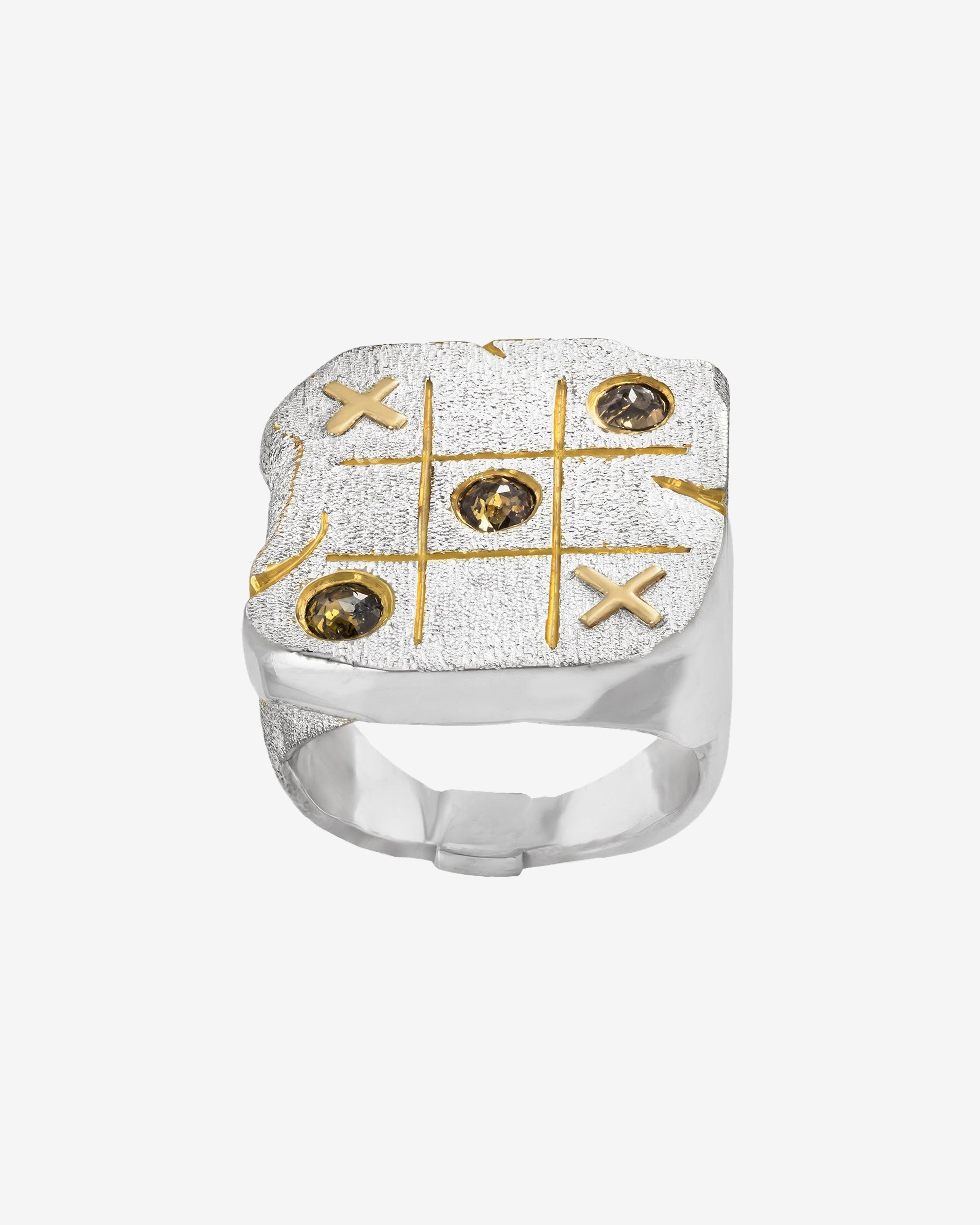 Joule Project - Tic Tac Toe Ring - (Silver/Gold) by JOULE PROJECT