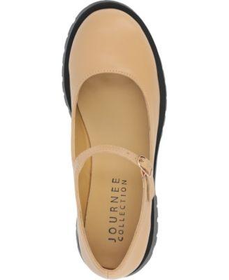 Women's Kamie Lug Sole Mary Jane Flats by JOURNEE COLLECTION