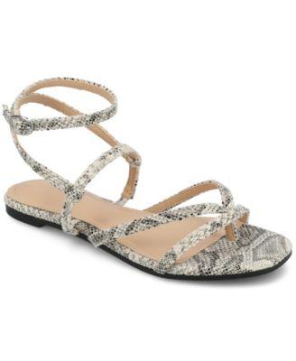 Women's Serissa Strappy Flat Sandals by JOURNEE COLLECTION