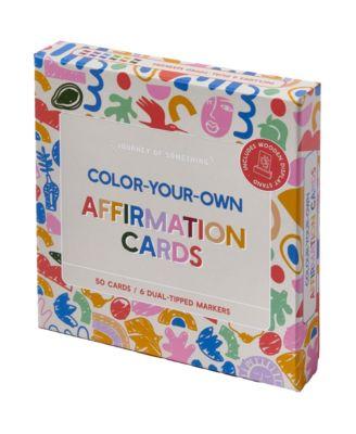 Color Your Own Affirmation Cards Mindfulness Art Kit by JOURNEY OF SOMETHING