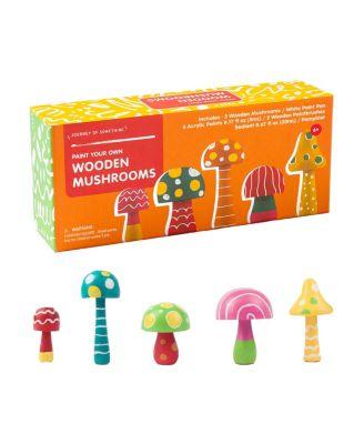 Paint Your Own Wooden Mushrooms DIY Craft Kit by JOURNEY OF SOMETHING