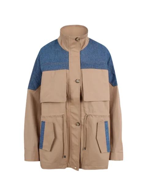 Nano denim panel jacket by JOVONNA