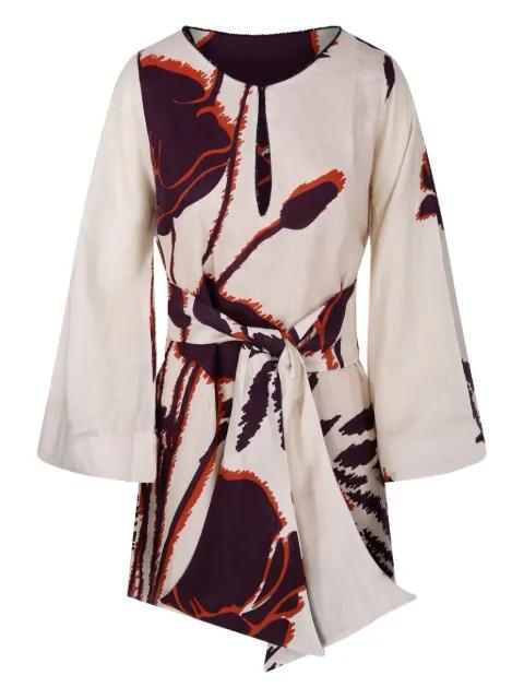 Nazare floral-print mini dress by JUAN DE DIOS