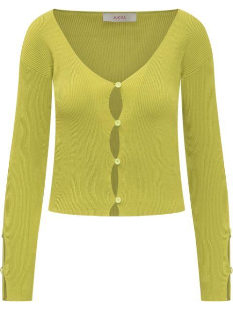 fine-ribbed cardigan by JUCCA APPROVED