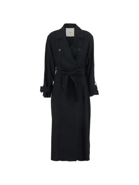 buttoned belted coat by JUCCA