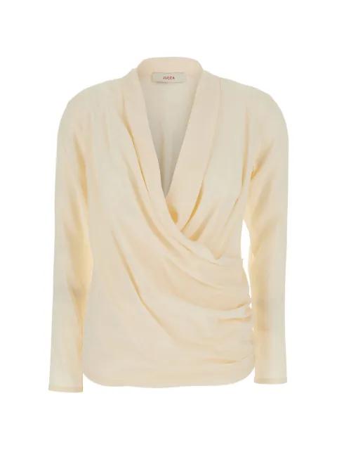 draped blouse by JUCCA