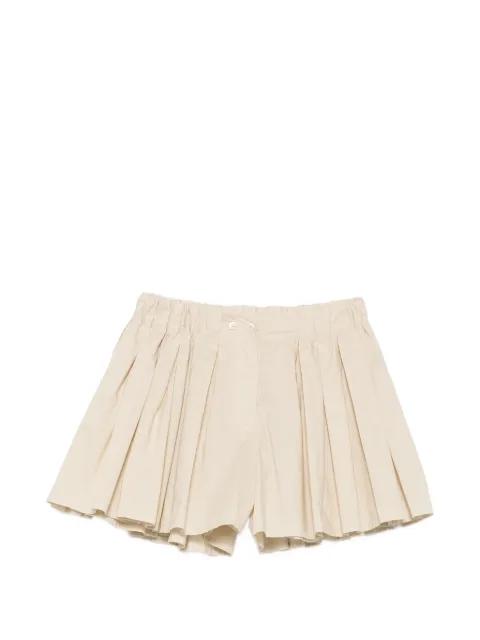 pleated elasticated-waist shorts by JUCCA