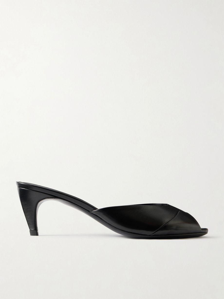 Cave leather mules by JUDE