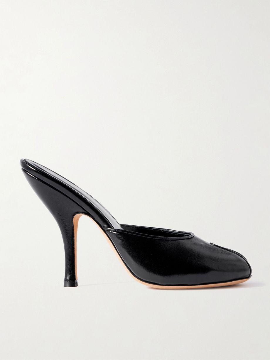 Date cutout leather mules by JUDE