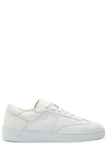 Pierre panelled grained leather sneakers by JUDE LLOW