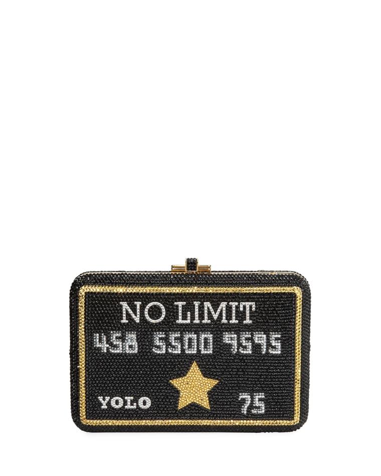 Black Card Slim Minaudiere Clutch by JUDITH LEIBER COUTURE
