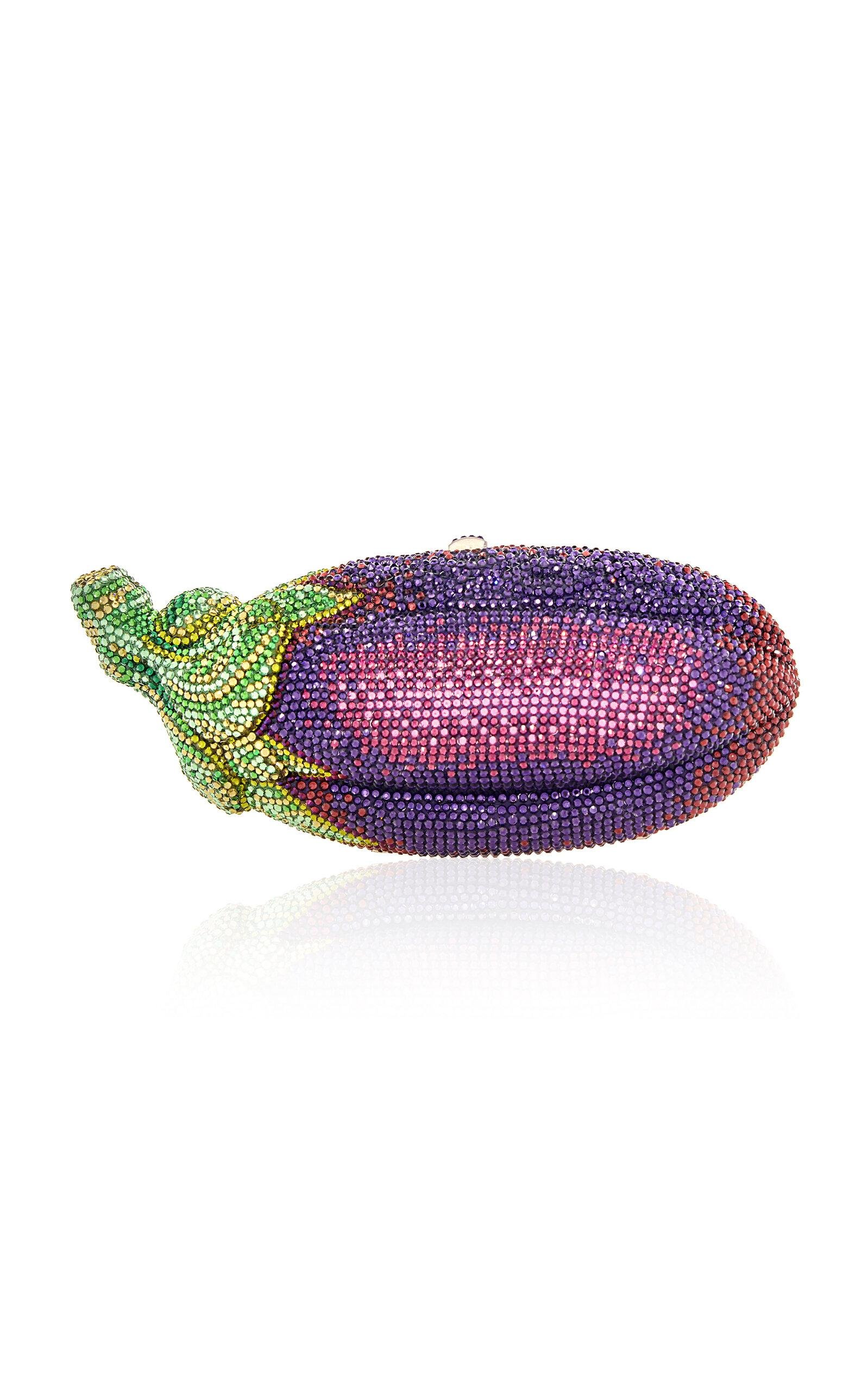 Judith Leiber Couture - Eggplant Crystal Clutch - Purple - OS - Only At Moda Operandi by JUDITH LEIBER COUTURE