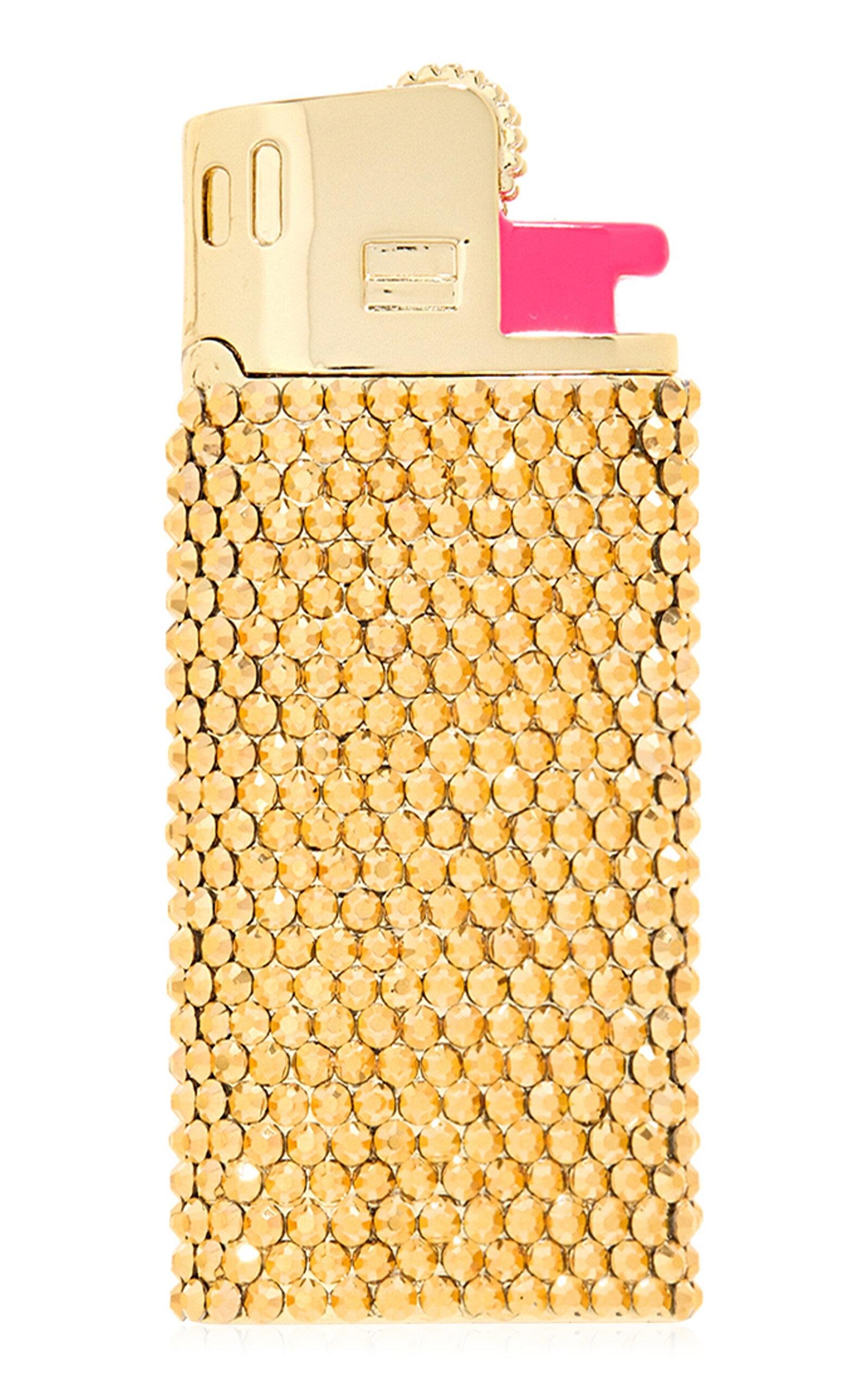 Judith Leiber Couture - Got A Light? Flame Miniature Crystal Pillbox - Gold - OS - Only At Moda Operandi by JUDITH LEIBER COUTURE