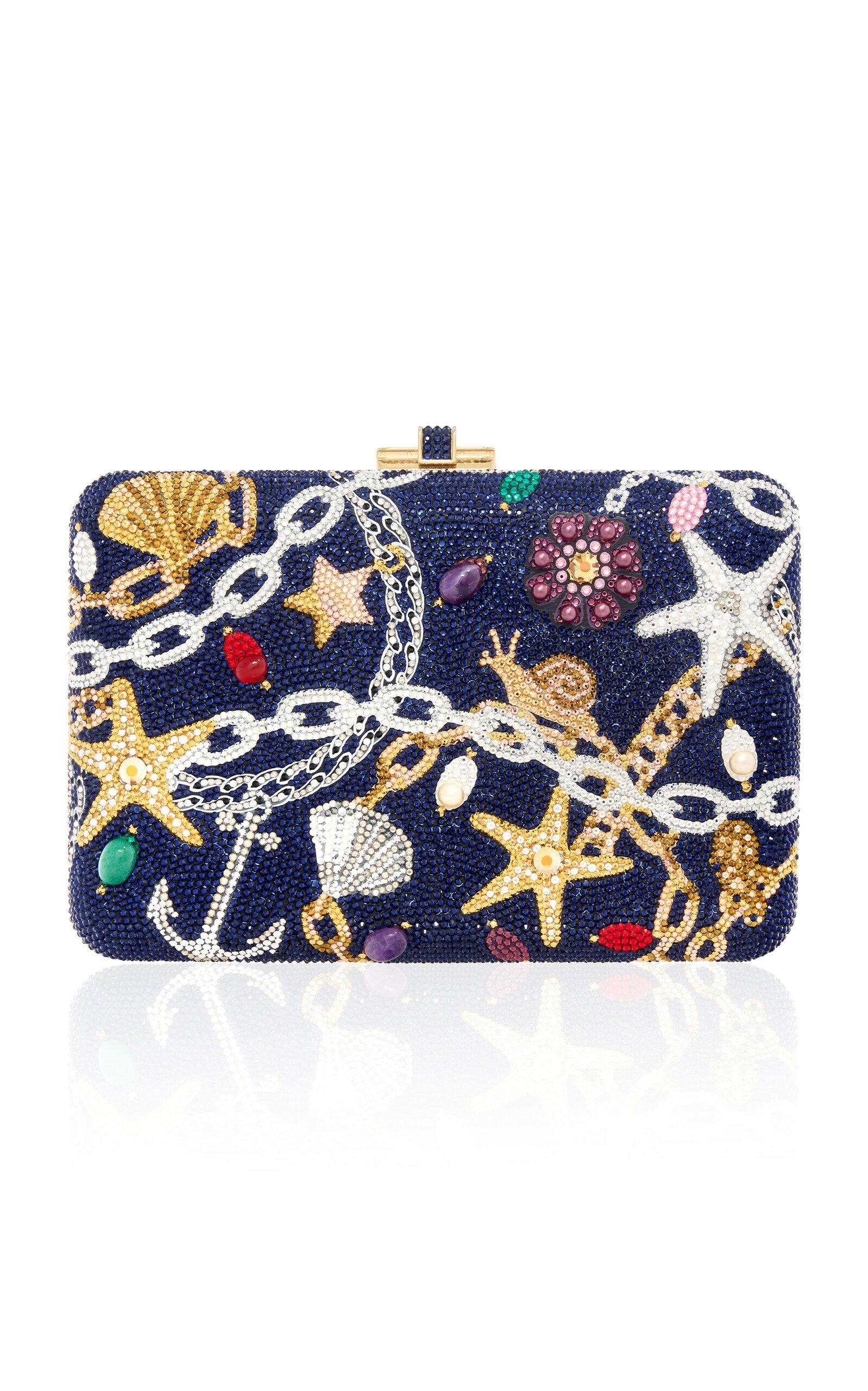 Judith Leiber Couture - Nautical Chains Crystal Clutch - Navy - OS - Only At Moda Operandi by JUDITH LEIBER COUTURE
