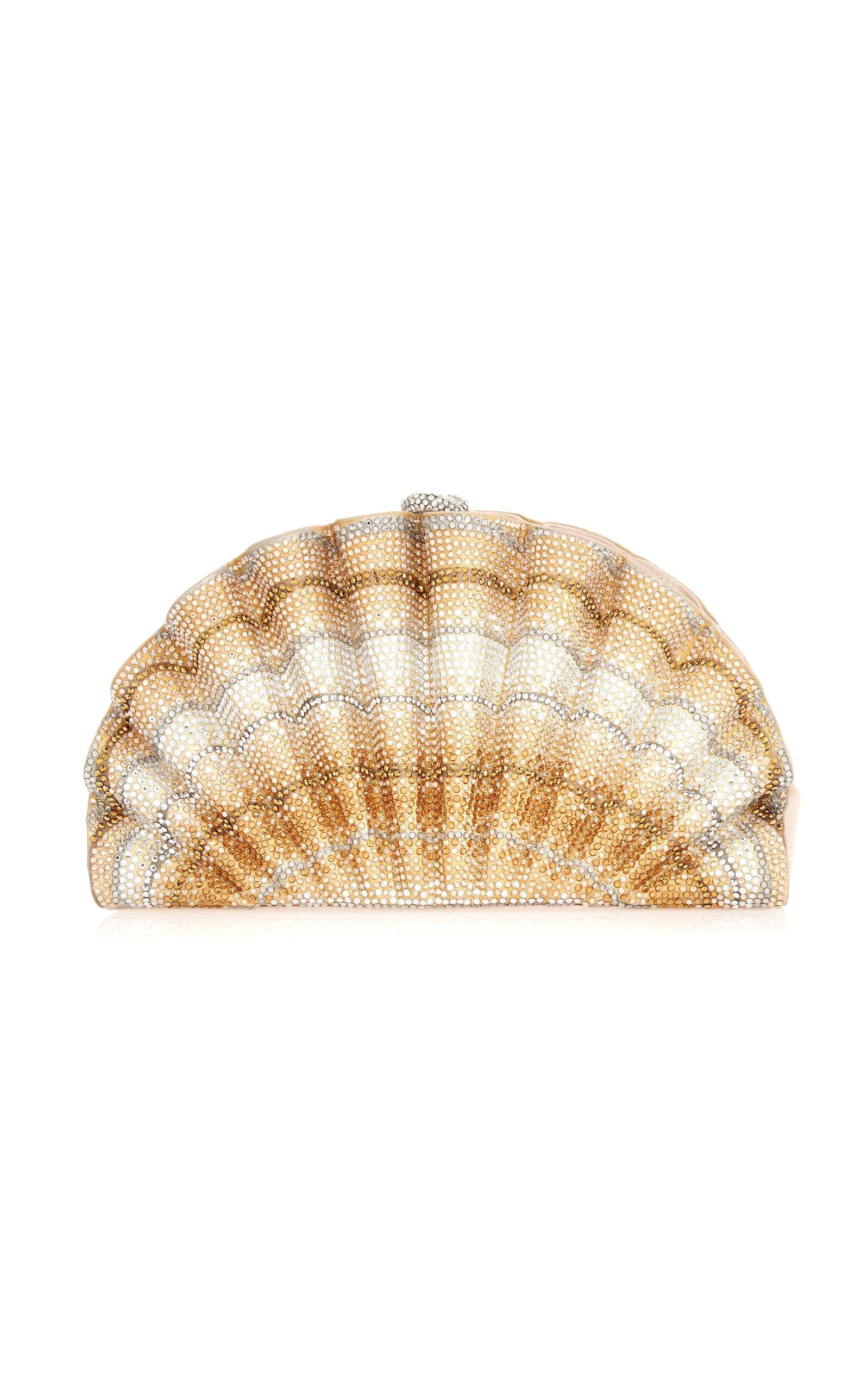 Judith Leiber Couture Scallop Origami Fan Crystal Clutch - Moda Operandi by JUDITH LEIBER COUTURE