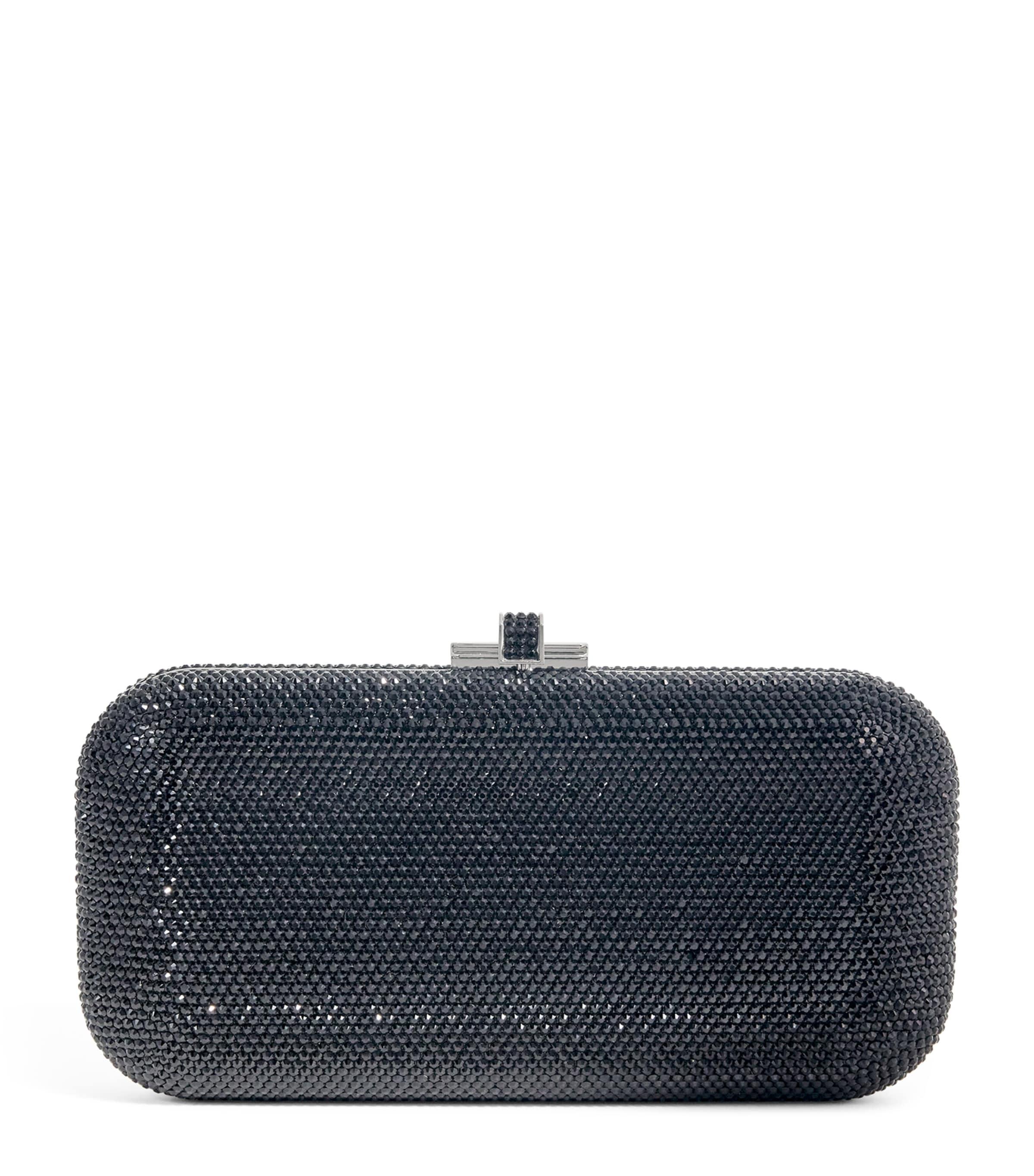 Crystal-Embellished Long Slide Clutch Bag by JUDITH LEIBER