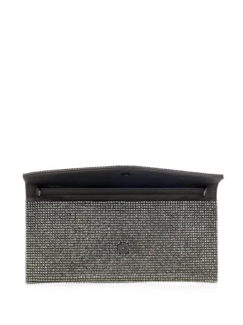 Envelope crystal-embellished clutch bag by JUDITH LEIBER