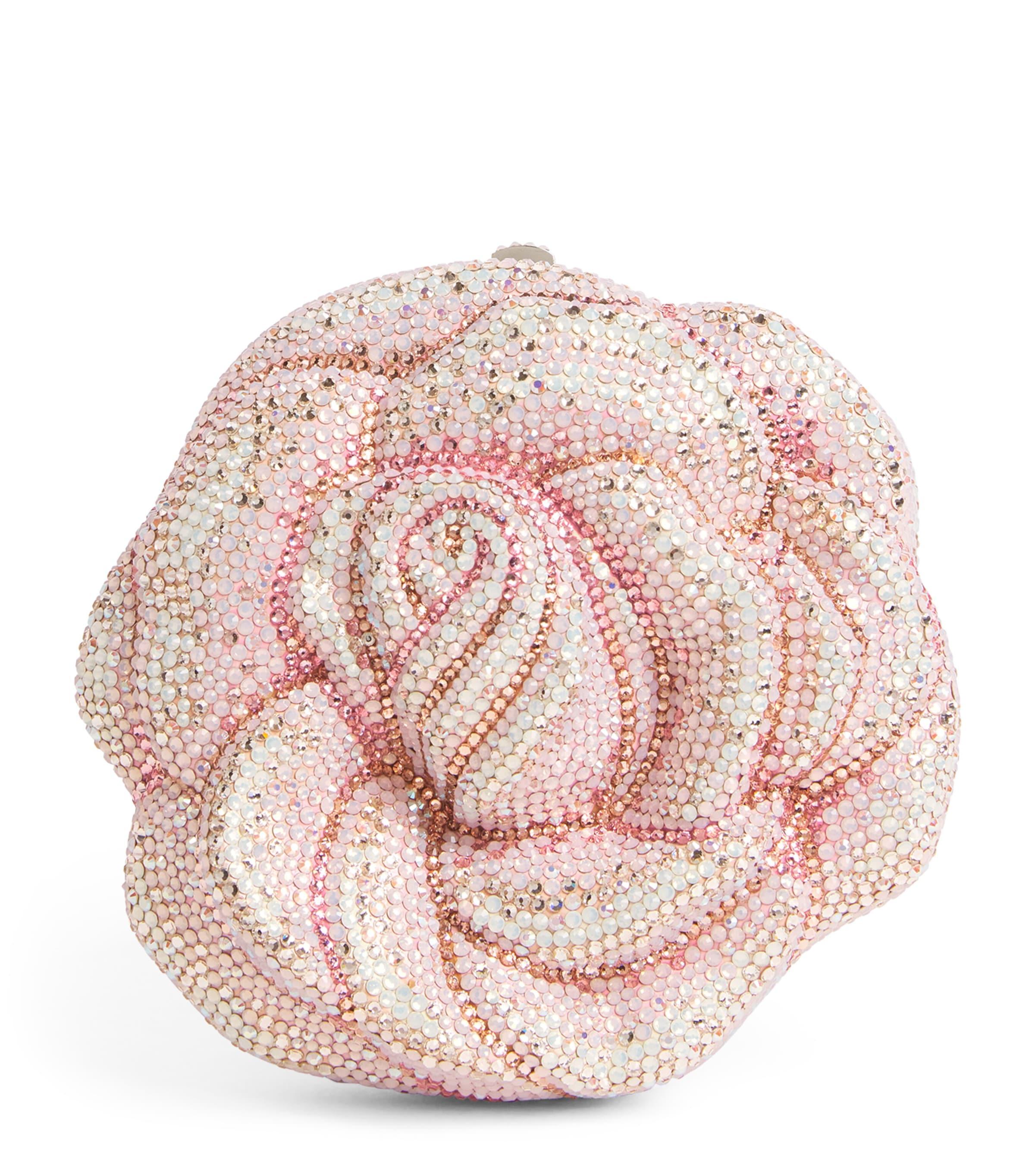Judith Leiber Embellished Rose Clutch Bag by JUDITH LEIBER