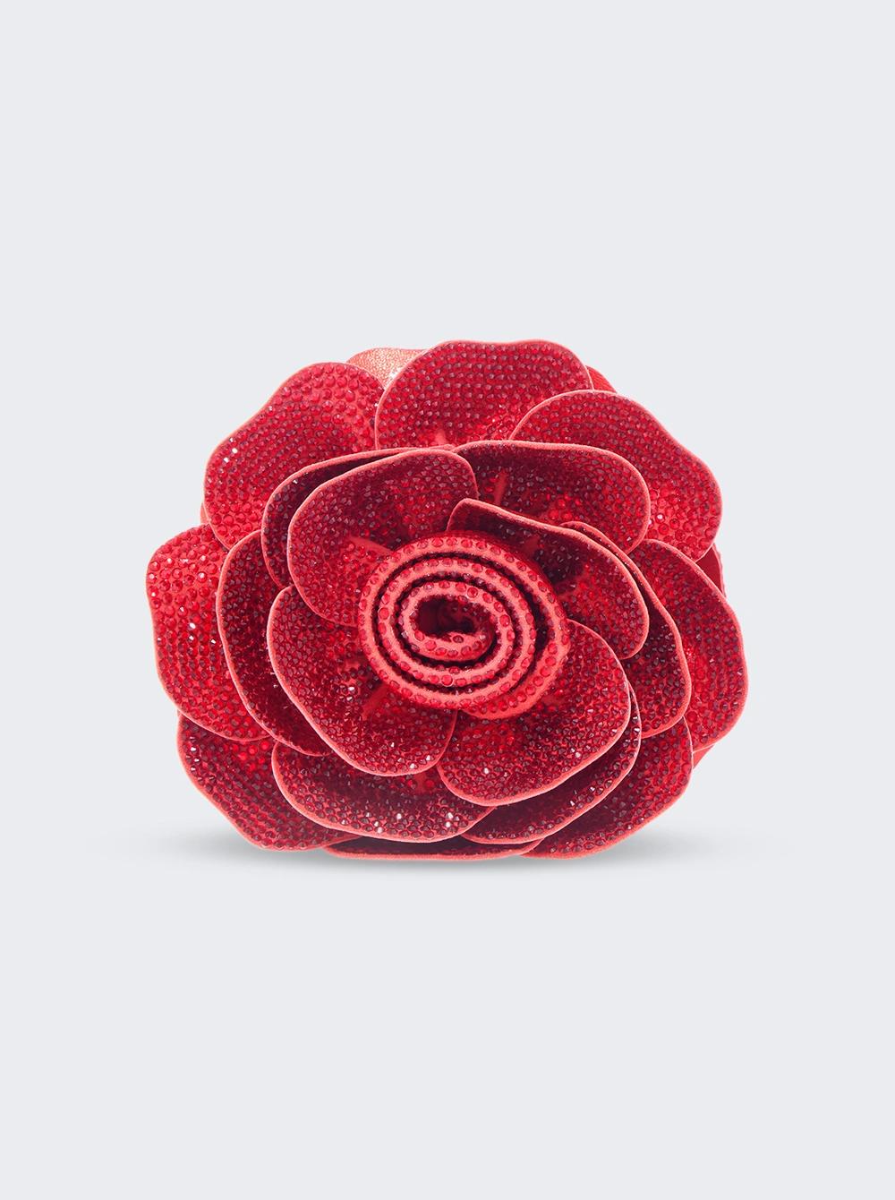 Soft Rose Belle Handbag Red  | The Webster by JUDITH LEIBER