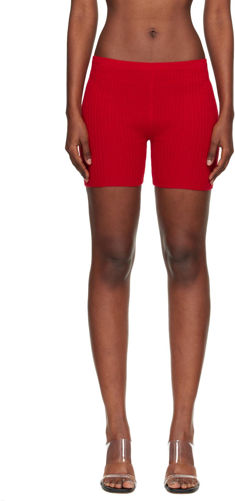 Red Biker Shorts by JUDY TURNER