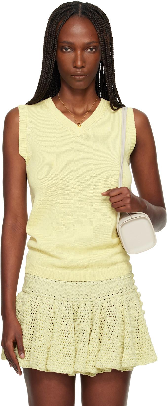 Yellow Bryony Vest by JUDY TURNER