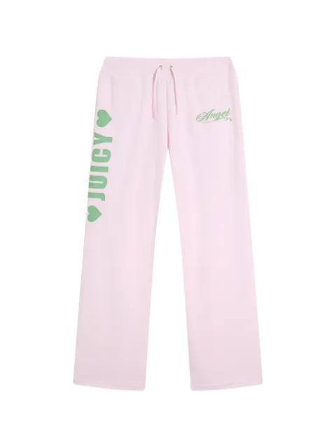 Angel logo-print trousers by JUICY COUTURE