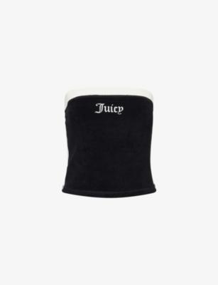 Appliqué-Logo Bandeau Cotton-Terry Top by JUICY COUTURE