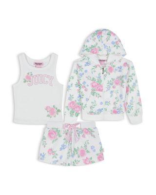 Girls' French Terry Zip Hoodie by JUICY COUTURE