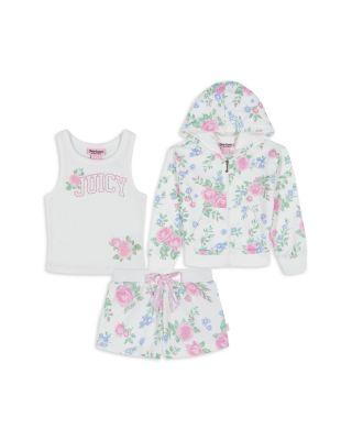Girls' French Terry Zip Hoodie by JUICY COUTURE