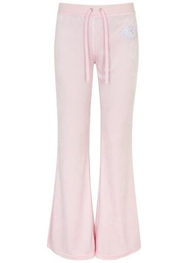 Heritage logo velour sweatpants by JUICY COUTURE