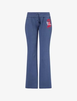Relaxed-Fit Flared-Leg Cotton-Fleece Jogging Bottoms by JUICY COUTURE