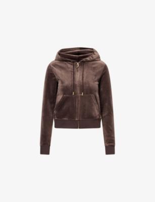 Robertson Logo-Embroidered Velour Hoody by JUICY COUTURE