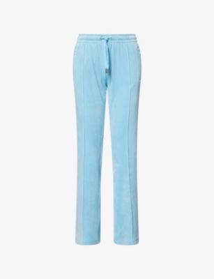 Tina Crystal-Embellished Velour Jogging Bottoms by JUICY COUTURE