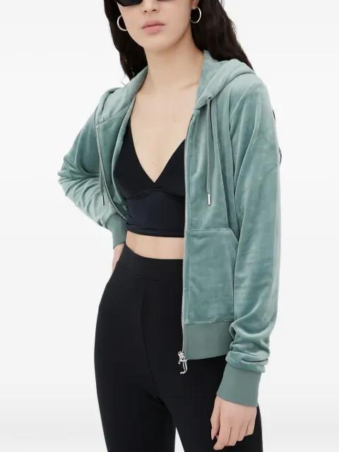 embroidered zip-up hoodie by JUICY COUTURE