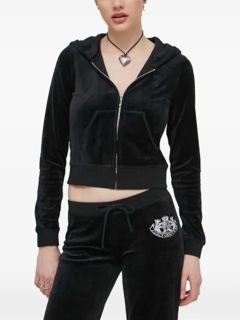 embroidery-logo zip-up hoodie by JUICY COUTURE