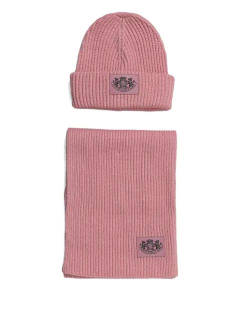 wool-blend beanie hat set by JUICY COUTURE