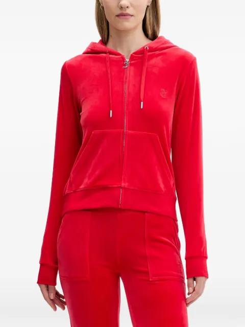 zip-fastening front-pockets hoodie by JUICY COUTURE