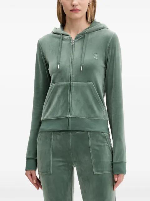 zip-fastening front-pockets hoodie by JUICY COUTURE