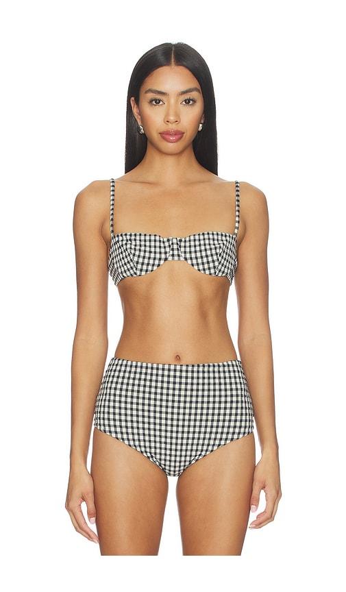 Juillet Ingrid Top in Black,White by JUILLET