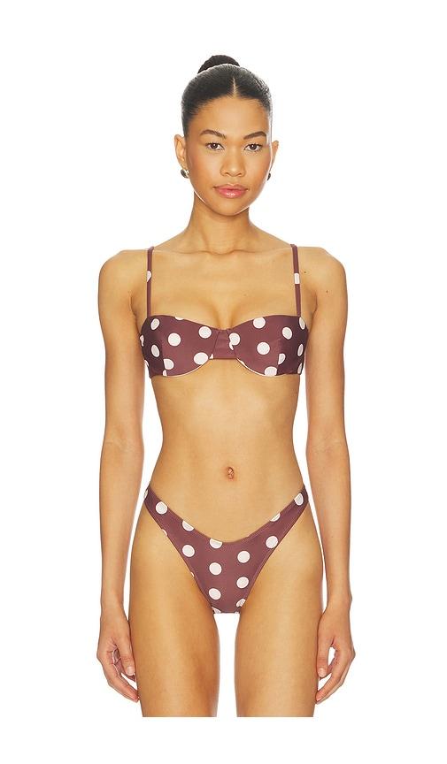 Juillet Ingrid Top in Brown by JUILLET