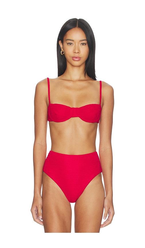 Juillet Ingrid Top in Red by JUILLET