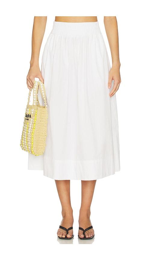 Juillet Liv Skirt in White by JUILLET