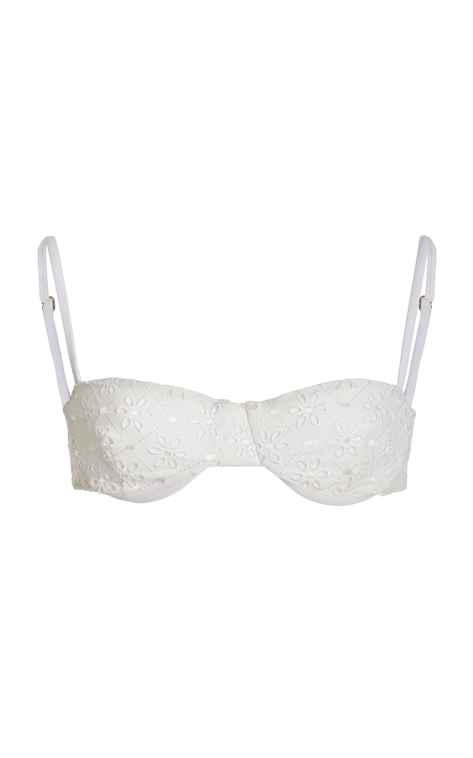 JUILLET SWIMWEAR Exclusive Ingrid Broderie Anglaise Balconette Bikini Top - Moda Operandi by JUILLET SWIMWEAR