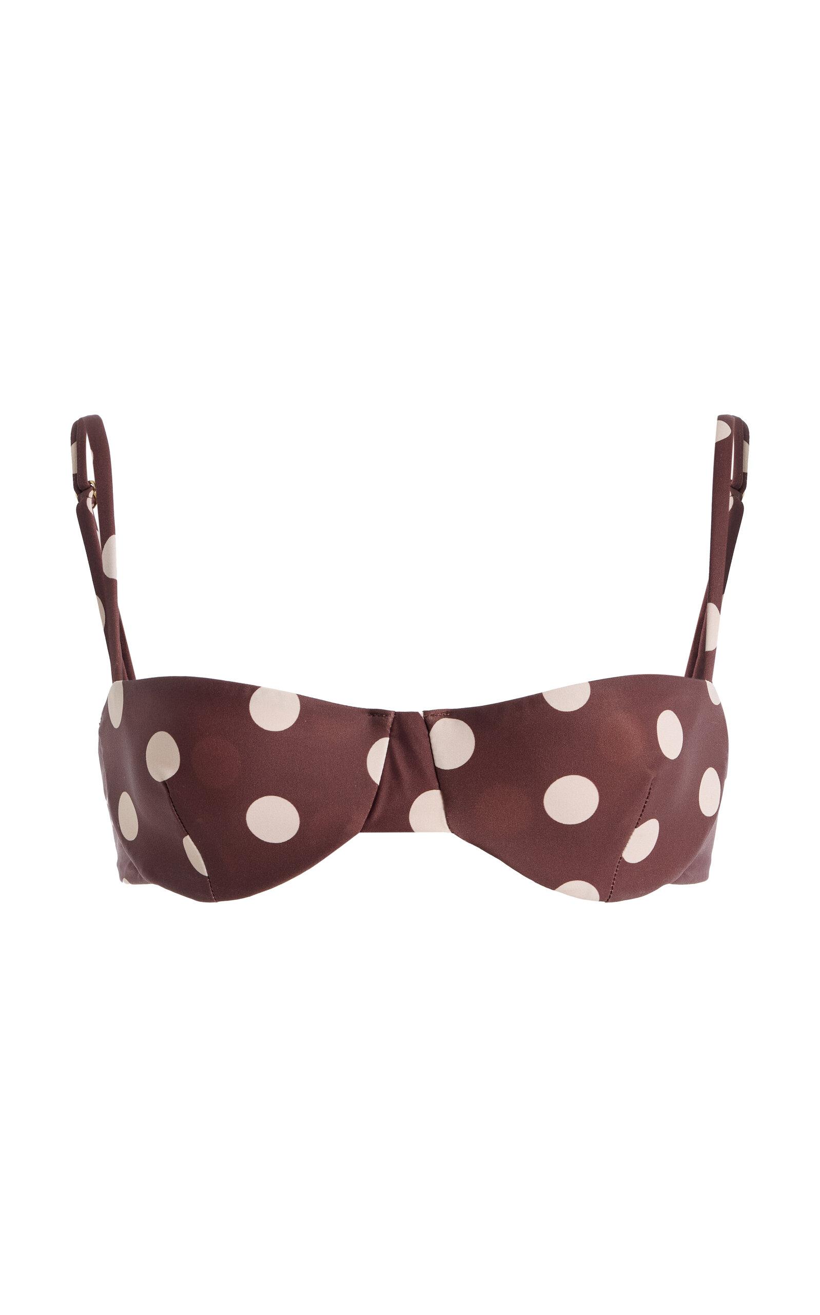 JUILLET SWIMWEAR Ingrid Polka Dot Bikini Top - Moda Operandi by JUILLET SWIMWEAR