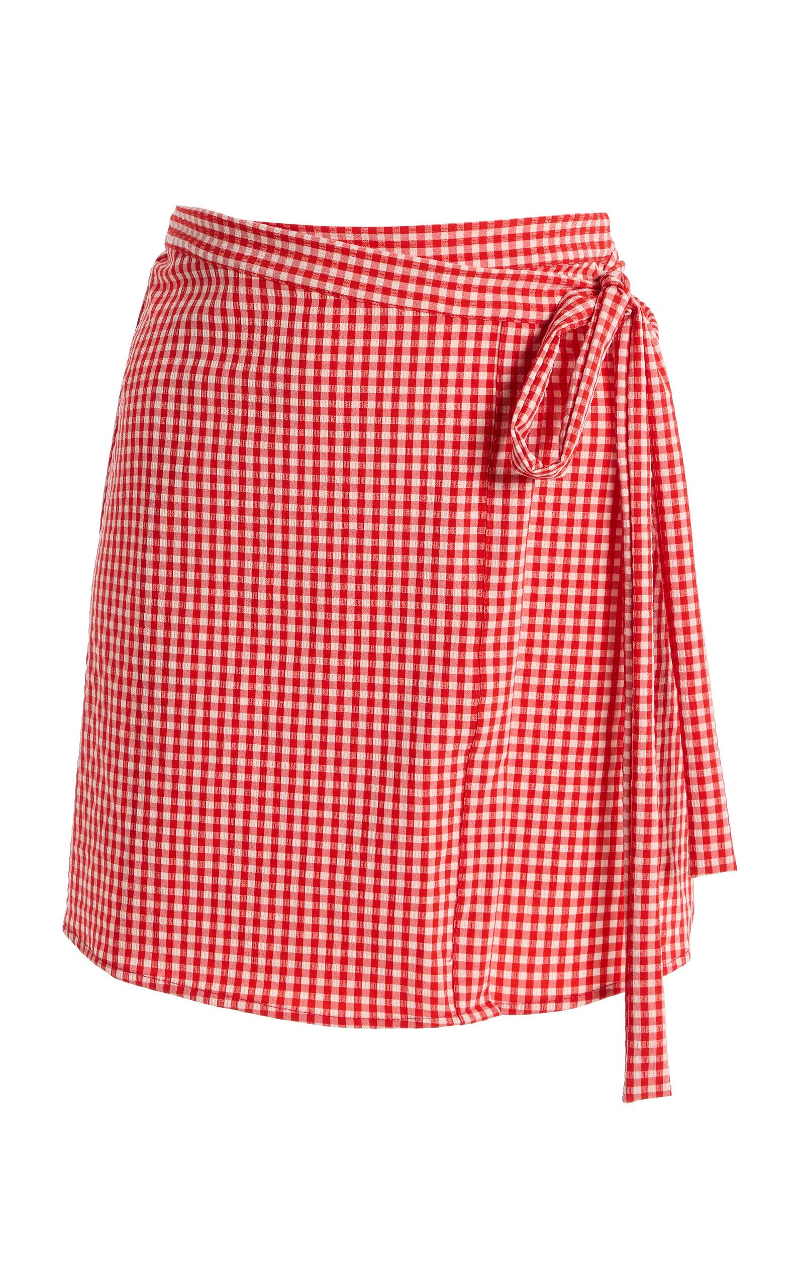 JUILLET SWIMWEAR The Wrap Plaid Skirt  - Moda Operandi by JUILLET SWIMWEAR